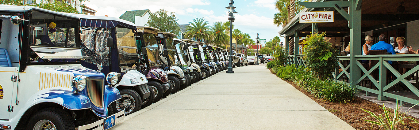 Golf cars at Brownwood