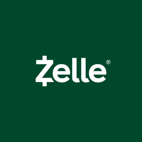 Zelle logo on green background